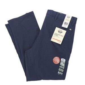 NWT DOCKERS Blue Comfort Smart 360 Knit Chino Pants Straight Fit Stretch 34x30